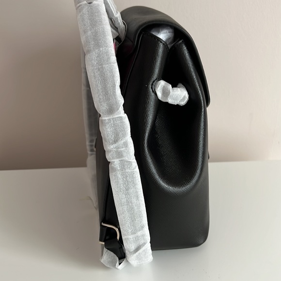 NEW Kate Spade Lizzie Medium Flap Backpack Black - Picture 11 of 12